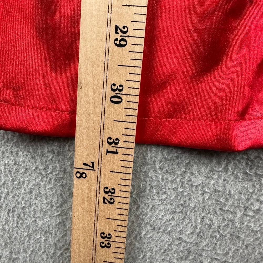 Victoria's Secret Robe Womens M Red Satin Lace Trim Short Sleeve Loungewear - Picture 5 of 11